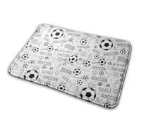 Soccer Floor Mats Washable Bath Rug Low Profile Barrier Mat For Shoes Scraper Kitchen Shower 40X60Cm