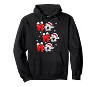 Soccer Football Christmas Ho Ho Ho Santa Sports Player Xmas Pullover Hoodie
