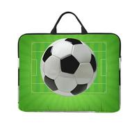 Soccer Football Field, 14 Inch Laptop Sleeve, Notebook Bag Laptop Case Sleeve Briefcase with Handle