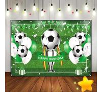 Soccer Football Field Sports Baby Shower Freedom Background Photo Decoration Custom Birthday Backdrop Goal Shoot Game Banner