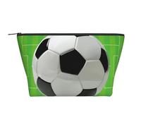 Soccer Football Field, Toiletry Pouch Makeup Bag Cosmetic Bag Portable Travel Toiletry Bag