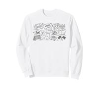 Soccer Football Game Day Doodle Player Fan Sweatshirt