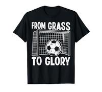Soccer from Grass to Glory Goal Net Motivation T-Shirt