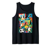 Soccer Game Team Coach Fans Free Kick Player Penalty Score Tank Top