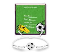 Soccer Gifts Soccer Bracelet Soccer Necklace Soccer Player Gifts Soccer Gifts Always Remember You are Braver Than You Think Soccer Things Soccer Jewelry, 5 UK, no gemstone