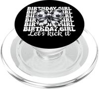 Soccer Girl Coquette Bow Birthday Girl Let's Kick It PopSockets PopGrip for MagSafe