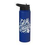 Soccer Goal Getter Ambitious Athlete Design Stainless Steel Insulated Water Bottle