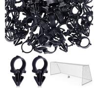 Soccer Goal Net Fasteners - Durable 100 Pack Soccer Net Retainer Clips, Backyard Player Course Travel Repair Practice Game Day Tour Youth Sports Equipment