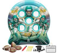 Soccer Goal Toss Game for Kids with Junior Size Soccer Inflatable Toss Toy Funny Carnival Party Game Outdoor Game for