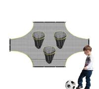 Soccer Goal with Target Holes, Football Net, Portable Target Sheet with Scoring Zones - Practice Equipment for Football Training Net to Improve Skills