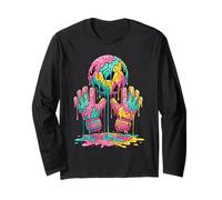 Soccer Goalie Funny Goalkeeper Drip Ice Cream Long Sleeve T-Shirt