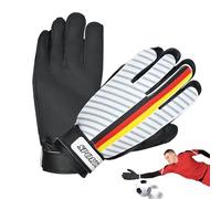 Soccer Goalie Gloves - 1 Pair Youth Soccer Gloves Goalie,Breathable Sports Training Football Player Equipment for Professional Matches School Classes Leagues