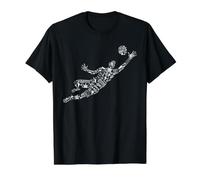 Soccer Goalie Goalkeeper Soccer Player Design Value Graphic T-Shirt, Men, Black, XL