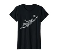 Soccer Goalie Goalkeeper Soccer Player Design Value Graphic T-Shirt, Women, Black, M