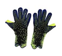 Soccer Goalkeeper Gloves, Thickened Latex Anti Slip Soccer Goalie Gloves with Fluorescent 3D Design, Breathable Cushioning for Training and Competition (6 ID: 16.5mm/0.64in, Circumference: