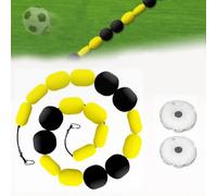 Soccer Goalkeeper Training Equipment, 2.5/4M Single Line Goalkeeper Ball Deflector, Multiple Different Refraction Angles, Enhanced Reaction Time & Ball Control, Enhanced Soccer Practice 2.6m