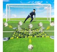 Soccer Goalkeeper Training Equipment, Floor Matrix Deflector, Multiple Refraction Angles, Enhanced Reaction Time & Ball Control, Soccer Practice