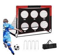 Soccer Goals for Backyard, Pop Design Ball Target Set - 4 Ft Wide x 3 Ft High Folding Football Field Goal Net | for Kids Boys Girls Training Practice Throwing