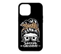 Soccer Grammy Messy Bun Hair Funny Soccer Player Grammy Case for iPhone 12 Pro Max