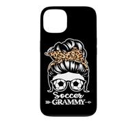 Soccer Grammy Messy Bun Hair Funny Soccer Player Grammy Case for iPhone 13