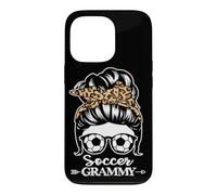 Soccer Grammy Messy Bun Hair Funny Soccer Player Grammy Case for iPhone 13 Pro
