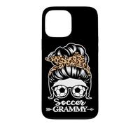 Soccer Grammy Messy Bun Hair Funny Soccer Player Grammy Case for iPhone 13 Pro Max