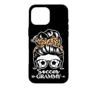 Soccer Grammy Messy Bun Hair Funny Soccer Player Grammy Case for iPhone 16 Pro Max