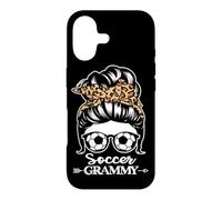 Soccer Grammy Messy Bun Hair Funny Soccer Player Grammy Case for iPhone 17