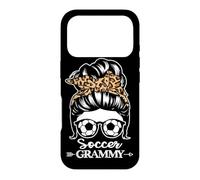 Soccer Grammy Messy Bun Hair Funny Soccer Player Grammy Case for iPhone 17 Pro