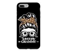 Soccer Grammy Messy Bun Hair Funny Soccer Player Grammy Case for iPhone 7 Plus/8 Plus