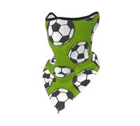 Soccer Green Windproof Mask,Neck Gaiter Winter Motorcycle Face Cover