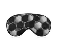 Soccer Honeycombs Snakeskin Blackout Sleep Mask for Side Sleeper Soft Covers for Travel Essentials Nap