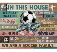Soccer In This House We Play Together We Do Soccer We Do Motivation Great Things We Are A Soccer Family Bath Mats Decorative Door Mat Absorbent Doormat For Laundry Room Indoor Outdoor 40 X 60Cm