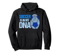 Soccer Is In My DNA Fingerprint Soccer Player Pullover Hoodie