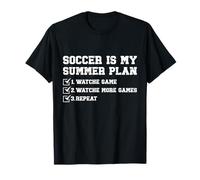 Soccer is My Summer Plan Watch Party Fan Lifestyle T-Shirt