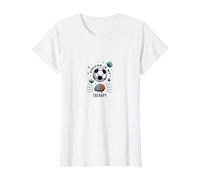 Soccer is My Therapy: Inspiring Sports Mental Health T-Shirt, Women, White, L
