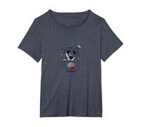 Soccer is My Therapy: Inspiring Sports Mental Health T-Shirt, Women's Plus, Heather Blue, 2X