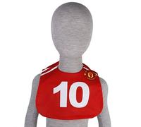 Soccer Jersey Bib Saliva Towel Bib Baby Drool Bib for Dribble Teething Feeding Fits Newborn Toddler Red