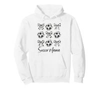 Soccer Mama Soccer Coquette Bow Vintage Soccer Mom Mother Pullover Hoodie