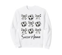 Soccer Mama Soccer Coquette Bow Vintage Soccer Mom Mother Sweatshirt