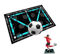 Soccer Mastery Skills XL Training Mat, Football Training Mat, Non-Slip Durable & Portable, Football Dribble & Ball Control Skill Development Tool for Kids, Boys, Girls, Teenagers