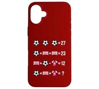 Soccer Math Equation Riddle Design Solve The 67 Puzzle Case for iPhone 16 Plus