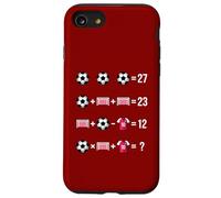 Soccer Math Equation Riddle Design Solve The 67 Puzzle Case for iPhone SE (2020) / 7/8