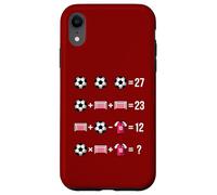 Soccer Math Equation Riddle Design Solve The 67 Puzzle Case for iPhone XR
