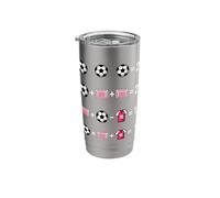 Soccer Math Equation Riddle Design Solve The 67 Puzzle Stainless Steel Insulated Tumbler