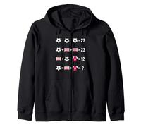 Soccer Math Equation Riddle Design Solve The 67 Puzzle Zip Hoodie