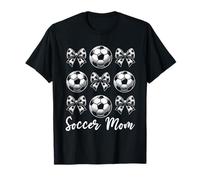 Soccer Mom Bow Soccer Mama Football Season Game Day Mommy T-Shirt