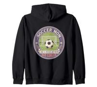 Soccer Mom Like A Regular Mom But Cooler Soccer Player Mom Zip Hoodie