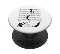 Soccer music football sport Note Clef Musician PopSockets Adhesive PopGrip
