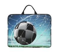 Soccer Network Print, 14 Inch Laptop Sleeve, Notebook Bag Laptop Case Sleeve Briefcase with Handle